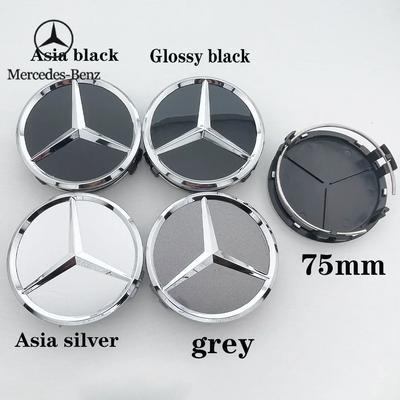 C200 E300 2026 Hot 4pcs Car Wheel Center Logo Hub Cap For Mercedes Benz W204 W211 W205 W213 W203 C218 A207 C117 CLA CLS E Class