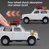 1:24 Lada NIVA 2106 Model Vintage Car Toys Alloy Diecast Sound Light Doors Opened Pull Back Simulation Vehicles for Kids Gifts