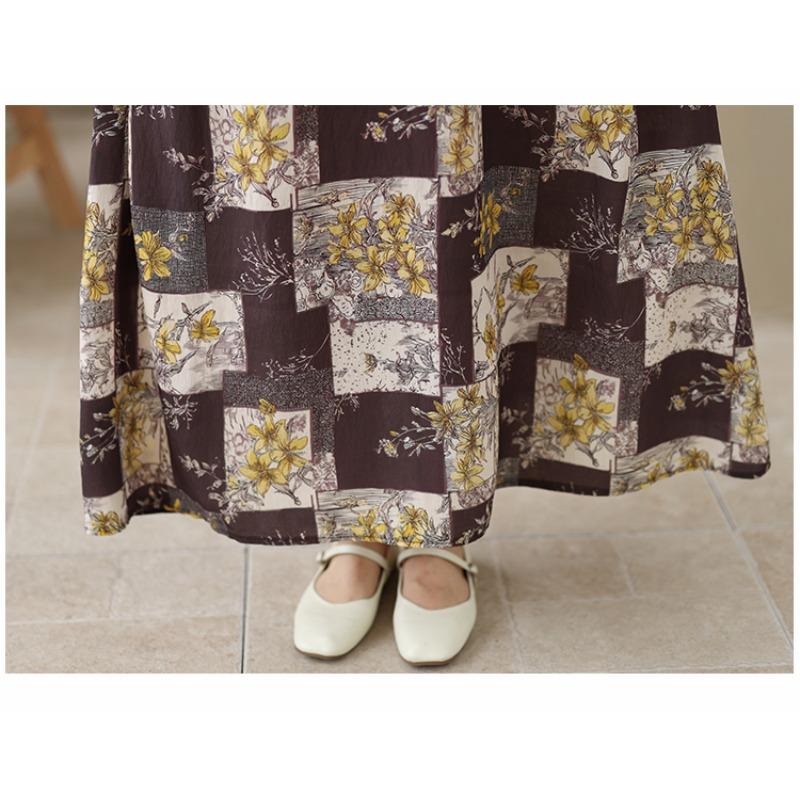 DIMANAF Nuevo 2026 Mujer Tallas Grandes Verano Playa Maxi Dama Vestido Largo Holgado Oversize Estampado Floral Vestido de Sol Ropa Chaleco Sin Mangas