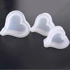 3pcs Silicone 3D Love Heart Mold for Resin Casting Jewelry Making DIY