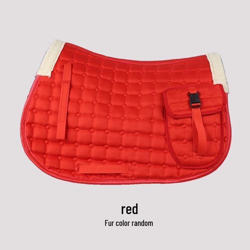Equestrian Saddle Pad with Pouch - Sweat-Absorbing Riding Equipment