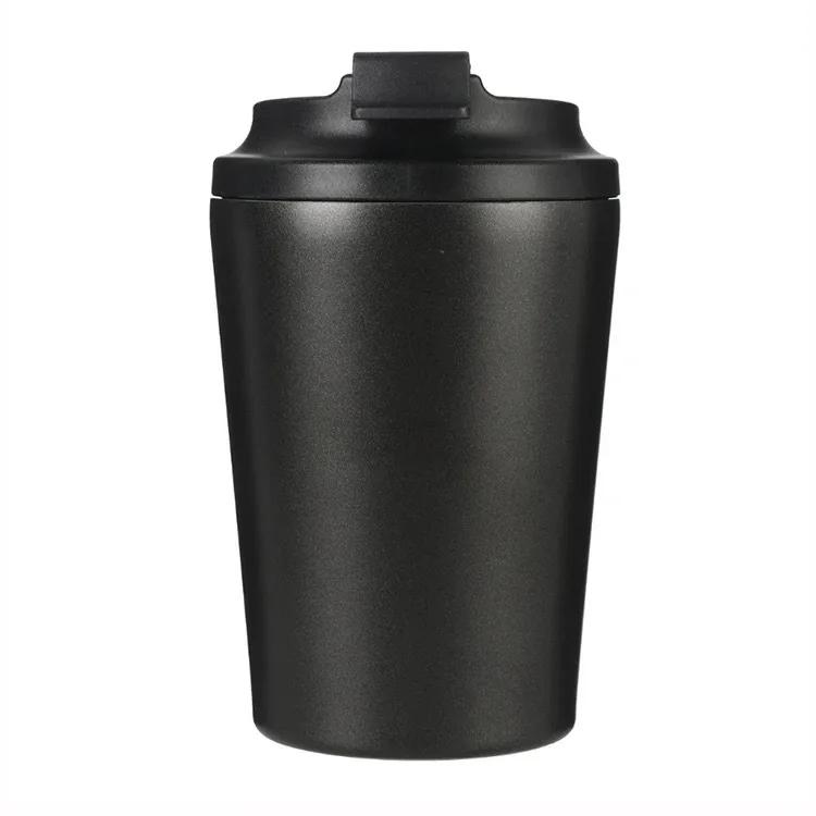 

350ml/12oz Double Stainless Steel 304 Coffee Thermos Mug Leak-Proof Non-Slip Car Vacuum Flask Travel Thermal Cup Water Bottle 12oz чёрный