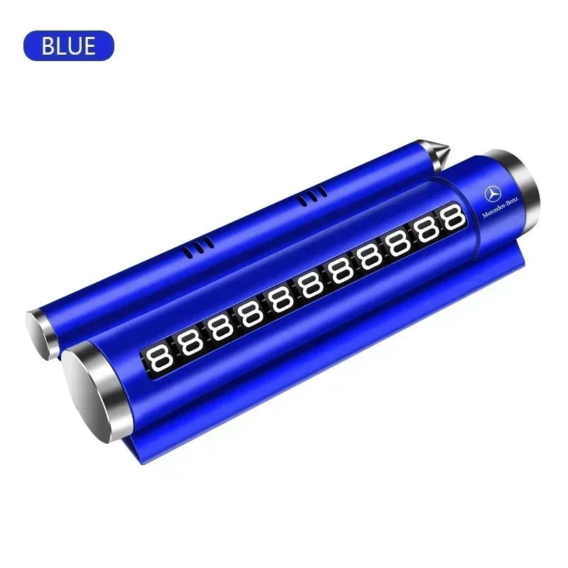Car Temporary Parking Number Plate Aluminium Alloy Roller Adjustable Car Parking Plate For Mercedes Benz W211 W204 W210 CLA GLA BFGIJ1