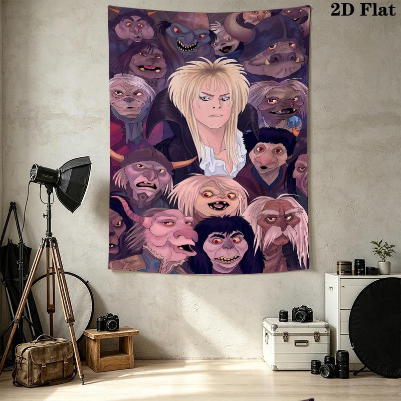 Labyrinth Wall Tapestry Aesthetic Wall Hanging Printed Fabric Blanket Decorative Tapestries For Bedroom Living Room Home Decor