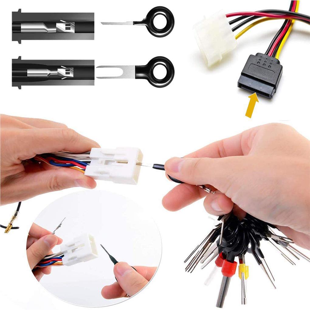 18 Pieces Car Terminal Ejector Removal Repair Tools Wiring Crimp Connector Stainless Steel Release Pullers