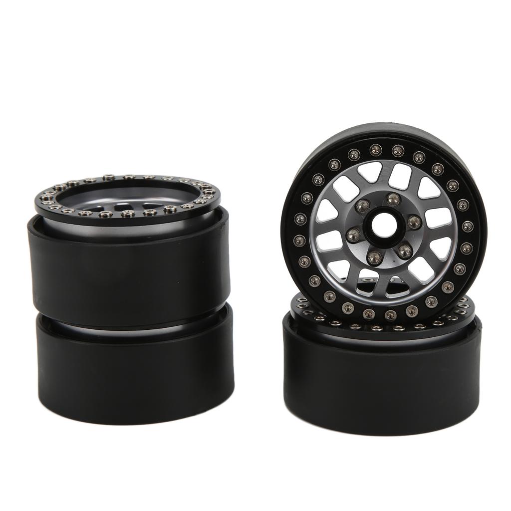 4pcsCelsiusset 1.9in Aluminum Alloy Beadlock Wheel Rims for   SCX10 90046 RC Crawler Car Parts