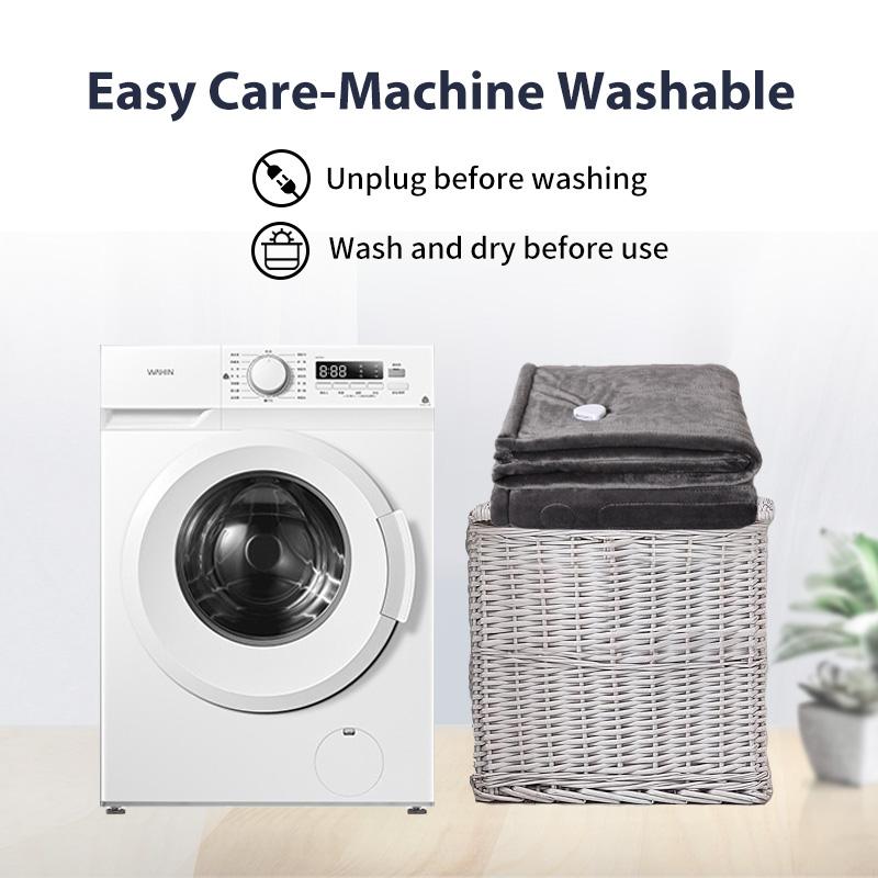 Winter Machine Washable 80x140cm Electric Blanket Flannel Blanket Heated Throw Blanket Mattress Temperature Control Warmer