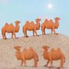 5pcs/set Mini Camel Miniature Figurines Animals Resin Craft Kids Toys Desktop Ornaments Garden Micro Landscape Christmas Decoration