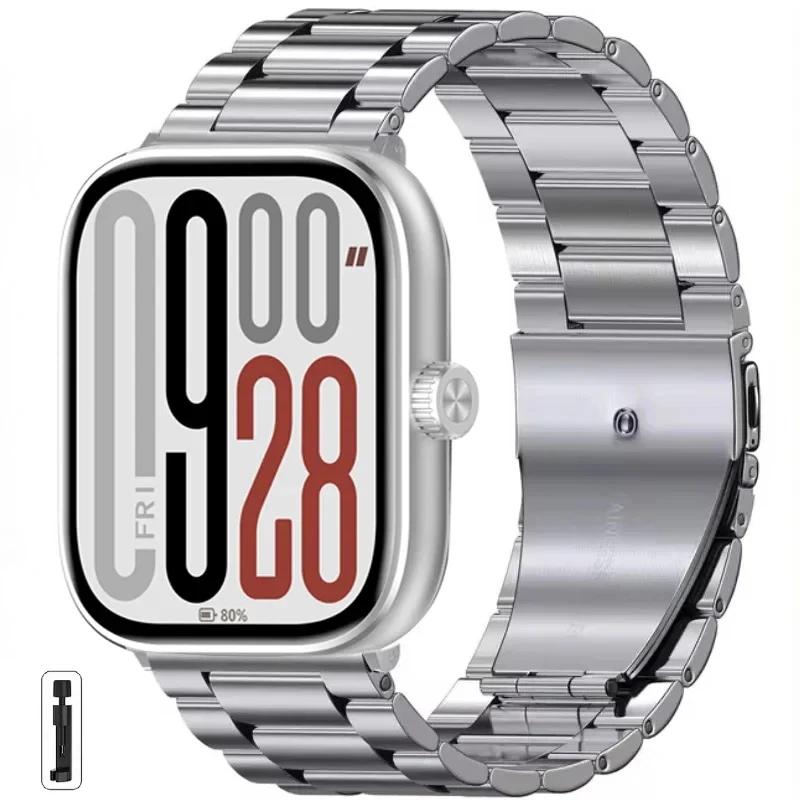 

Fashion Metal Strap for Redmi Watch 5/Redmi Watch 4 Adjustable Stainless steel Bracelet for Xiaomi Mi Band 9 Pro/8 Pro Wristband For Redmi Watch 5