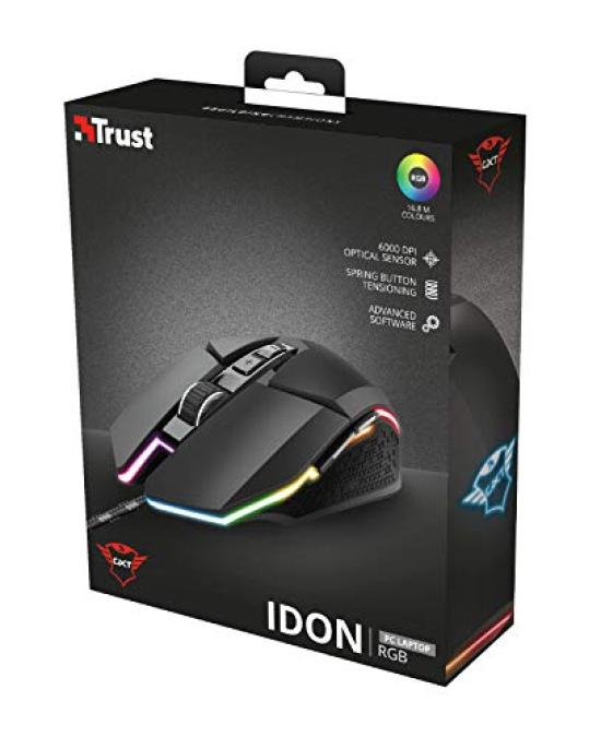 Trust Gaming Mouse GXT 950 Idon Illuminated Gaming Mouse 23645 [Optical/7 Buttons/USB/Wired]