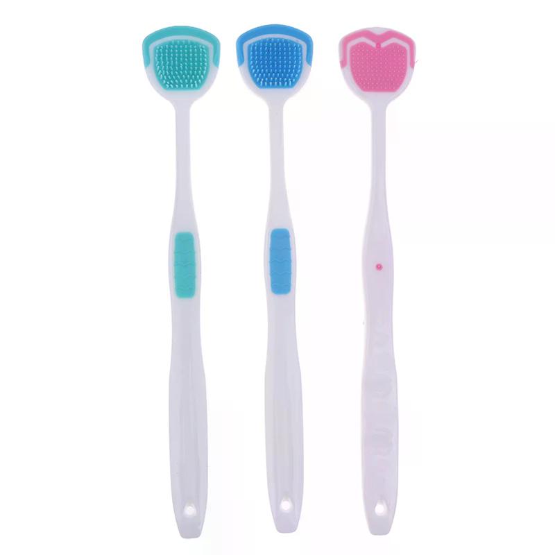 5Pcs Soft Silicone Tongue Scraper Oral Cleaner Brush Fresh Breath Hygiene Care Tools Toothbrush Mouth Cleaning Scraping