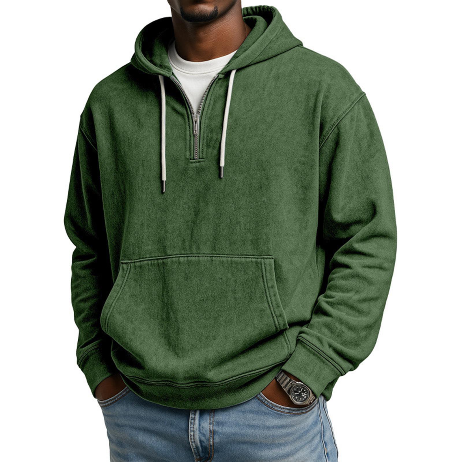 

Men s 1/4-Zip Hooded Sweatshirt XXXL