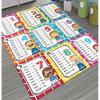Children Room Rug Non-Slip Base Educational Multiplication Table Kids Room Carpet Washable Floor Mat Decoration