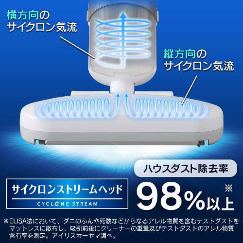 Iris Ohyama Nationwide Compatible (Power Supply AC100V 50/60hz) Handy Powerful Futon Cleaner Equipped with Dust Mite Sensor Dusting Approx. 6,500 Time