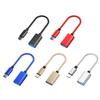 Lot de 3 Câbles OTG Type C vers USB 2.0 Femelle pour Téléphone Tablette Connecter Clé USB Souris Claviers Avec Design Tressé