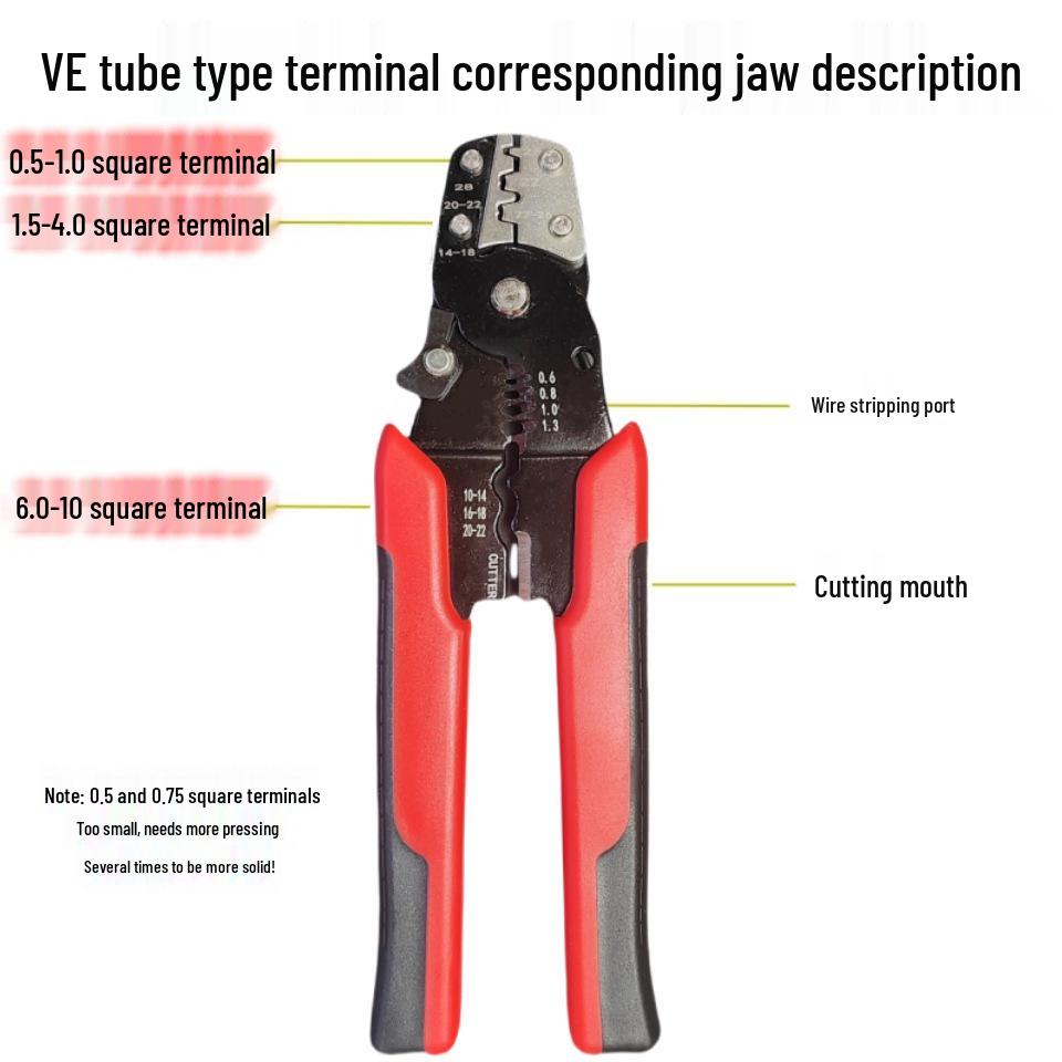 VE Type Copper Tube Cold-Pressed Terminal Pin Set