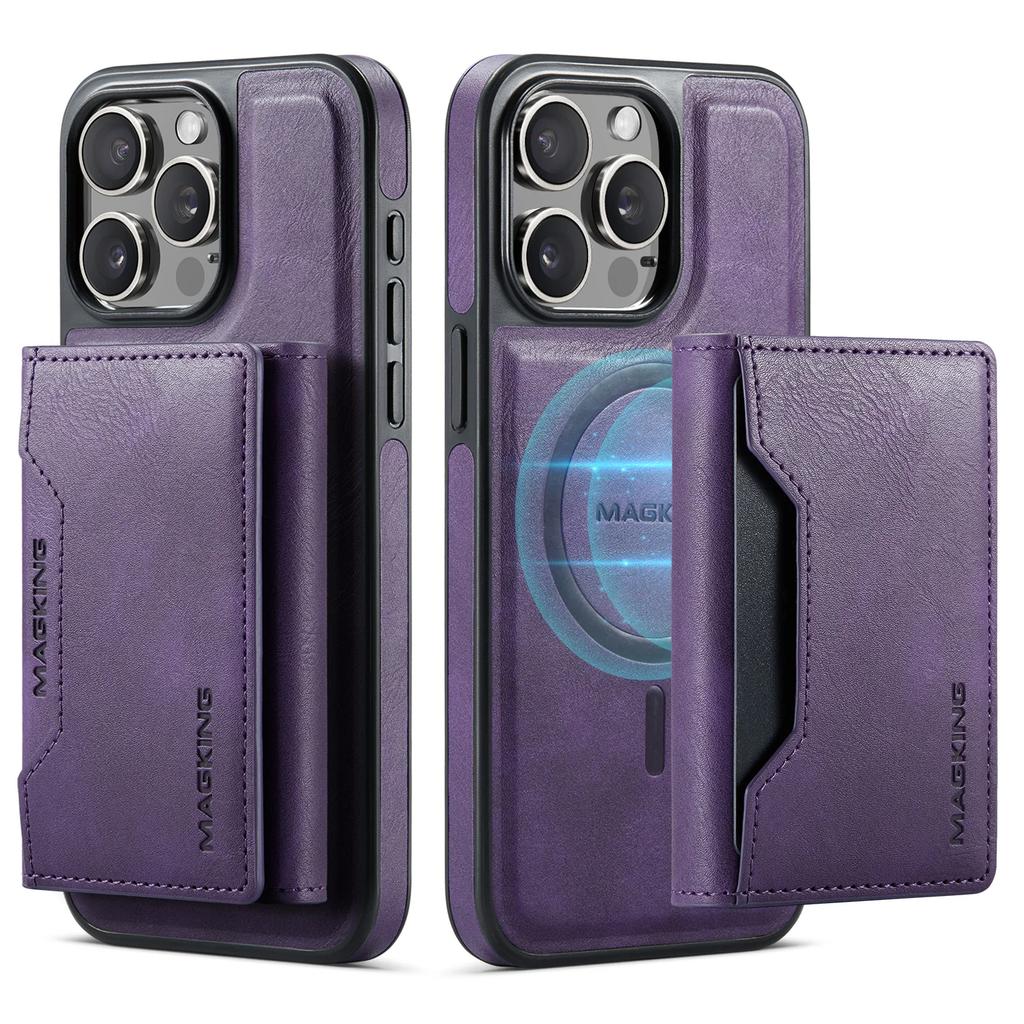 2 In 1 Detachable Magnetic Cards Solt Wallet Leather Case For iPhone 16 Pro Max 15 Plus 14 13 12 For Magsafe Wireless Charging