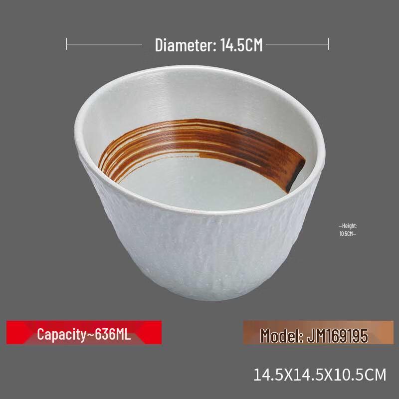 Commercial Melamine Slanted Serving Bowl