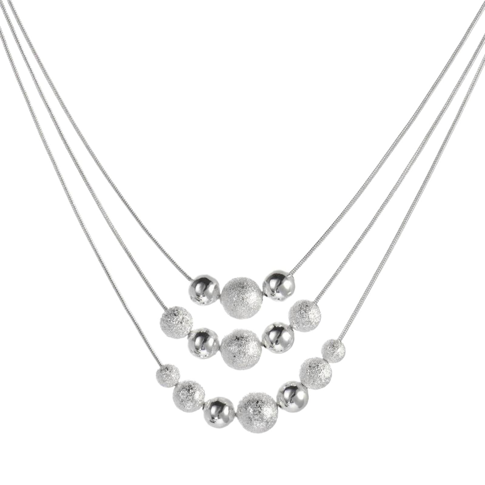 

Layered Necklace Women Double Multilayer Pendant Necklace Girl Fashion