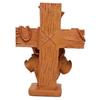 Resin Jesus Christ Idol Perfect for Housewarming, Drawing Room, Gifting and Decoration, Brown 8 Inch