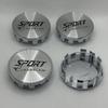 4 pezzi/set 54mm coprimozzo per cerchi auto coprimozzo coprimozzo in plastica ABS argento nero coprimozzo antipolvere accessori per auto
