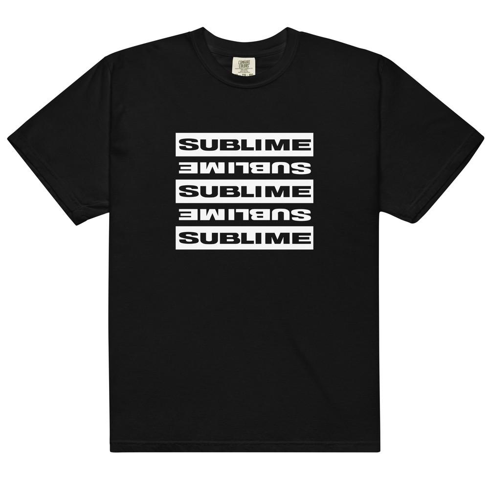 Sublime Garment-Dyed Heavyweight T-Shirt Black Long Beach Punk Rock Ska Reggae Unisex T-Shirt M