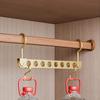 Space Saving Lightweight Garment Rack 6/8 Hooks For Scarves Ties Towels Foldable Storage Solution Closet Essential