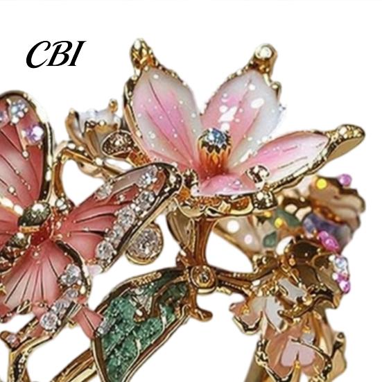 Flexibler Ring Leichte Legierung Fingerring, Schmetterling Blume Form Verstellbare Öffnung Tägliches Tragen Design Band für Date Party