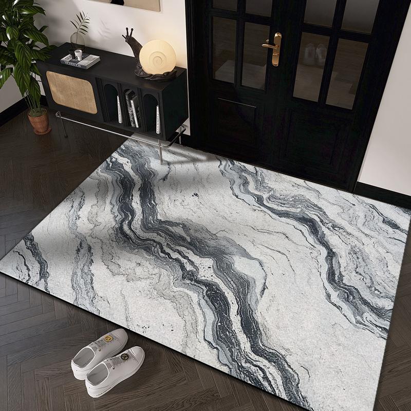 Simple Graphite Dirty and Wear-resistant Door Mat Entry Door Thickened Silk Floor Mat Can Be Cut Into The Door Home Floor Mat
