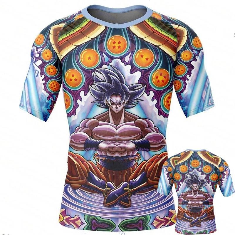 

2026 Летняя Ретро Футболка Dragon Ball для Фитнеса Мужская Оверсайз 3D Печать Короткий Рукав Семейная Унисекс Детская Спортивная Футболка S