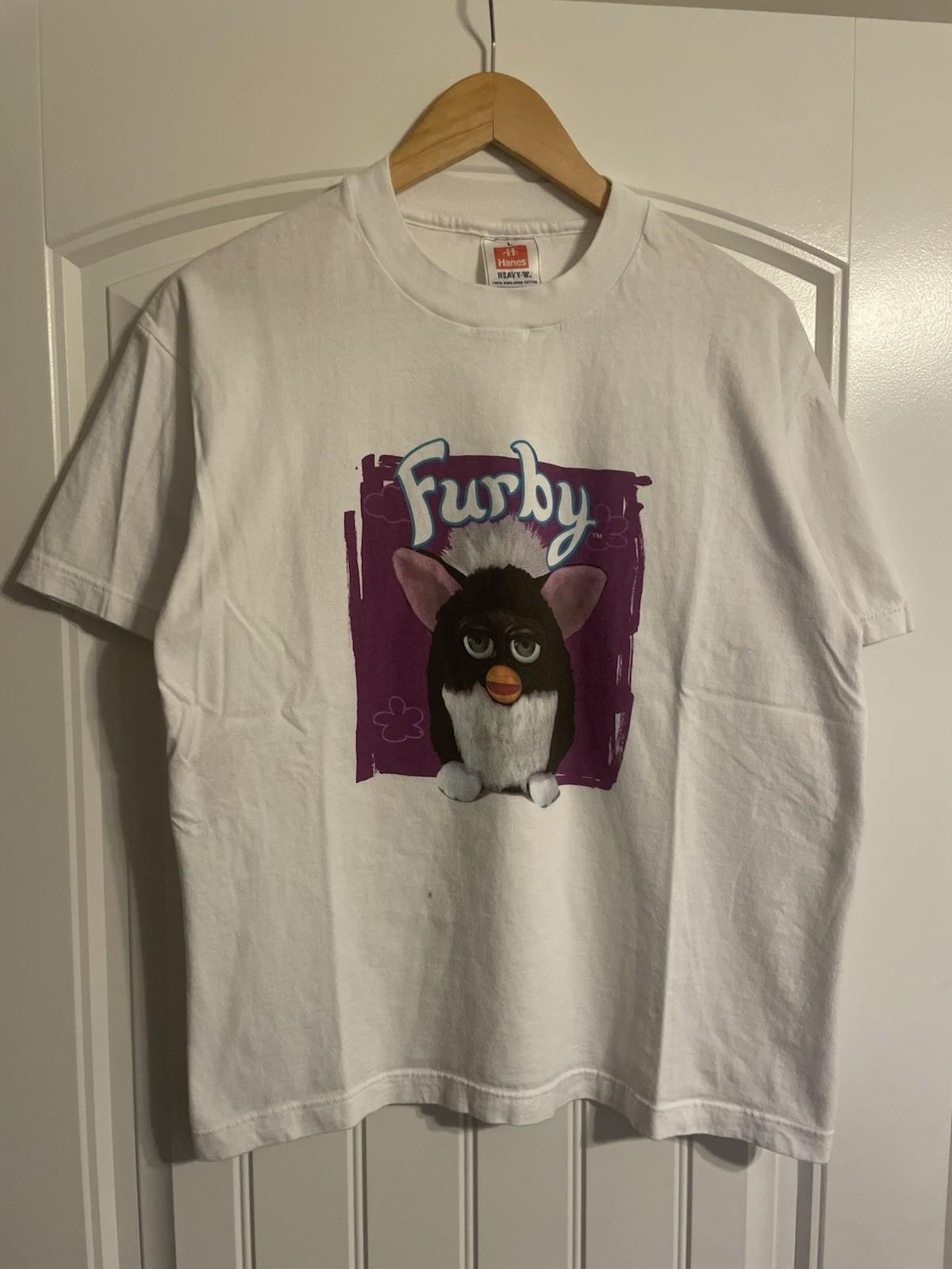 Vintage 90s Furby T Shirt Size L German Release RARE Unisex T-Shirt L
