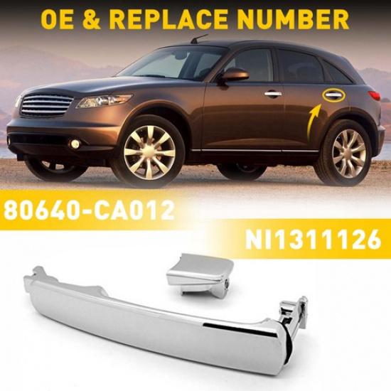 1X Passenger Side Front Exterior For Door Outside Handle ROGUE 2008-2013 NISSAN