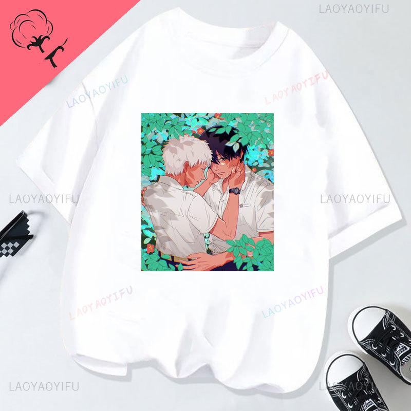 Das Sommer Hikaru Starb Niedliches Anime-Shirt Baumwolle Rundhals Kreativität Ästhetik Jugend Unisex Grafische T-Shirts Goth Hemd Kleidung