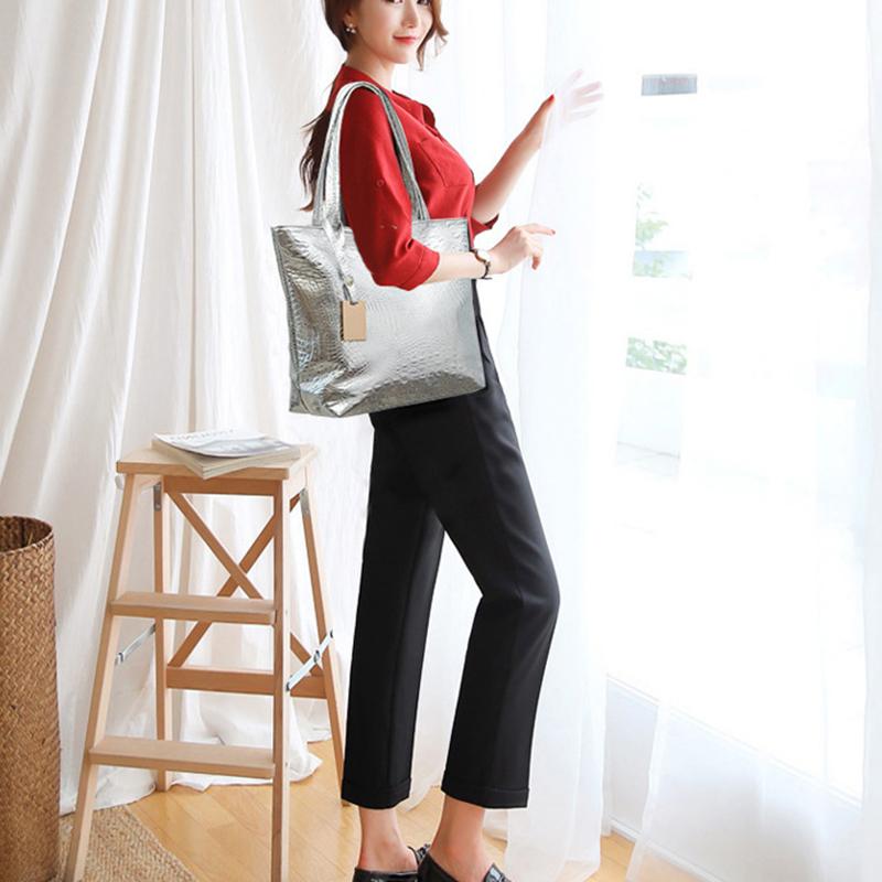 Dámské kabelky přes rameno Velkokapacitní PU kůže Retro Krokodýlí vzor Kabelka Módní podpaží Shopper Totes pro dropshipping