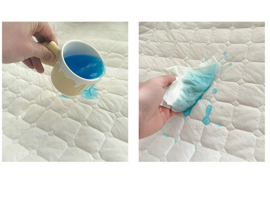 Class A Waterproof Quilted Mattress Protector - Dustproof, Skin-Friendly, Single/Double Bed Cover.