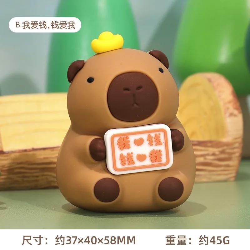 Hot Capybara Figure Toys Kapibara Dolls Simulation Animals Toy Desktop Decoration For Home Desk Kids Xmas Birthday Gifts
