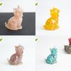 Crystal Resin Animal Decor Hatching Cat Office Home Tabletop Ornament For Gift Decor