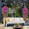 1PC Outdoor Courtyard Artificial Flowers, Eucalyptus Morning Glories, Silk Flowers, Home Wedding Decorations