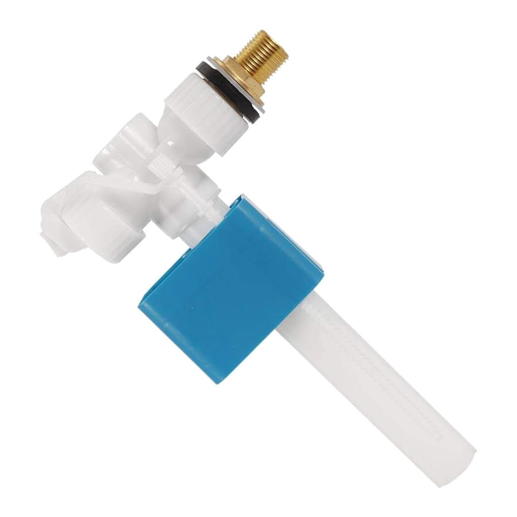 Stable and Quiet 4 Way Copper Inlets Valves for Toilet Easy Installation G1/2 No Noise Side Entry Inlets Float Valves