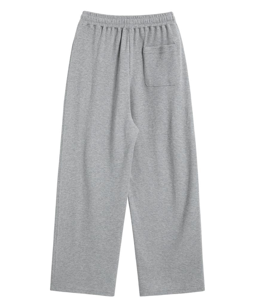 BRENSON ( Waffle ) Single-Pleat Wide Waffle Pants ( 4 Colors )