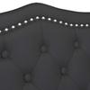 Chesterfield Bench Black 120.5 x 65 x 75 cm Faux Leather
