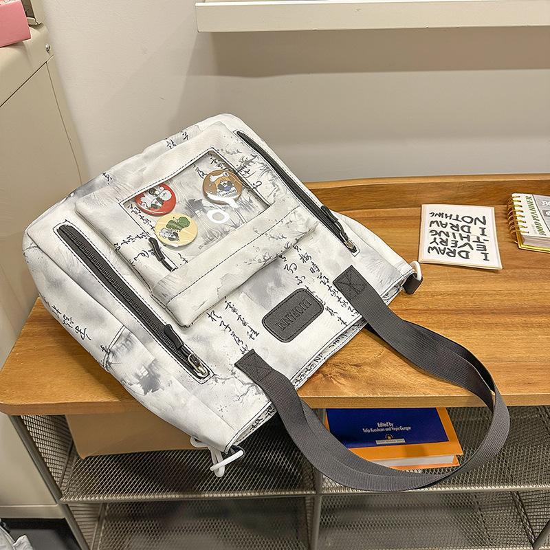 Schoolbag National Style Casual Versatile School Bag Women's Small Fresh Travel Lightweight Backpack Large Capacity Middle and High School Student 