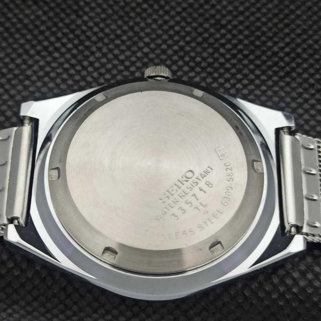 Generalüberholte Vintage-Armbanduhr Seiko 5 Auto 6309A aus Japan mit arabischer Schrift, Silber, a298956-2, Seikoa298956