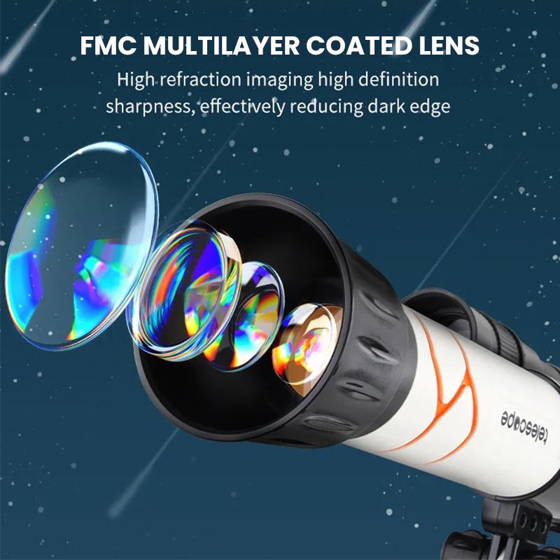 Kids STEM Telescope with 3 Eyepieces Science Experiment Teaching Portable Astronomy Telescope Toys for Children Birthday Gifts