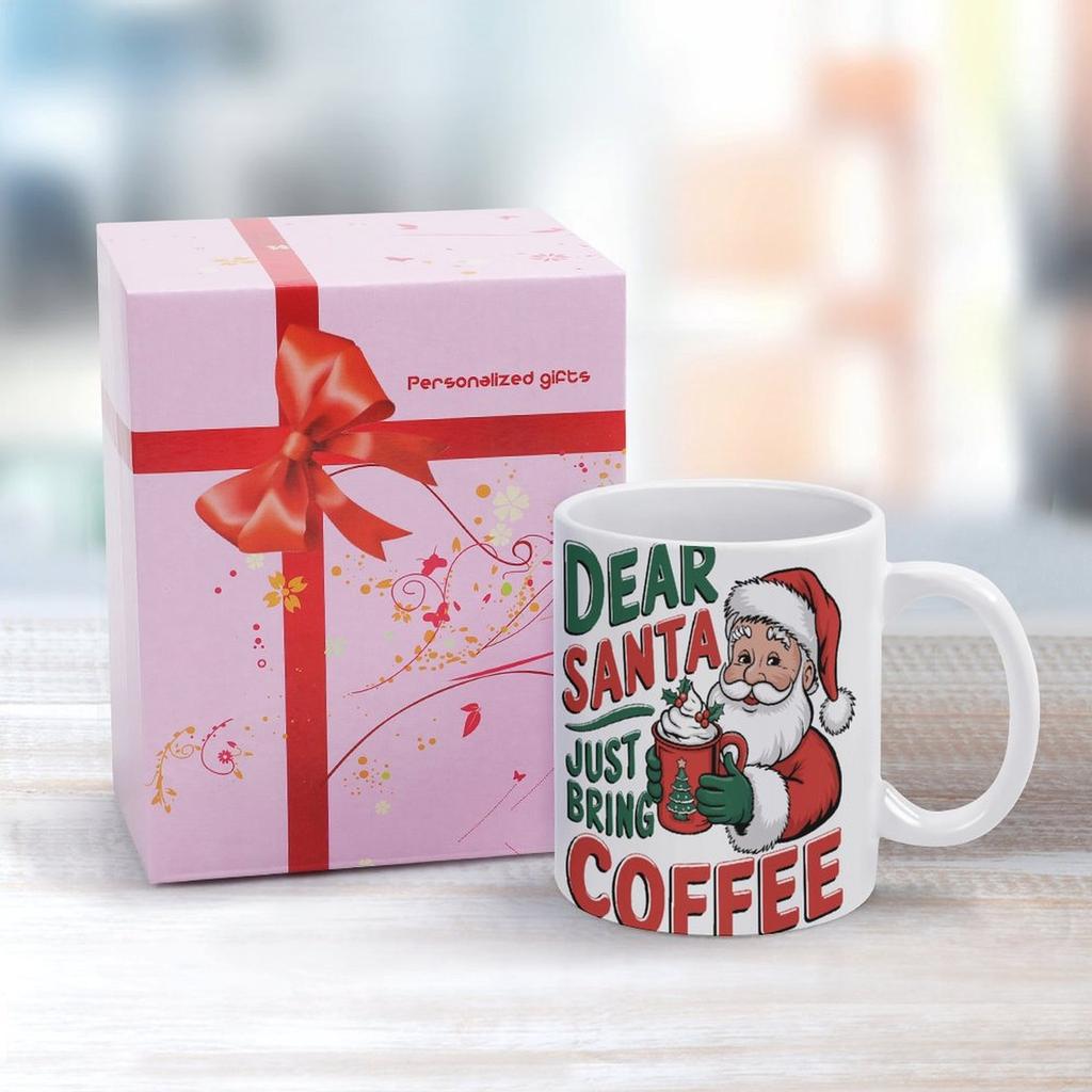 1pc 11oz blank ceramic mug, double-sided printed drink cup, refined finish, strong bottom, modern simple design for home spaces and workplace