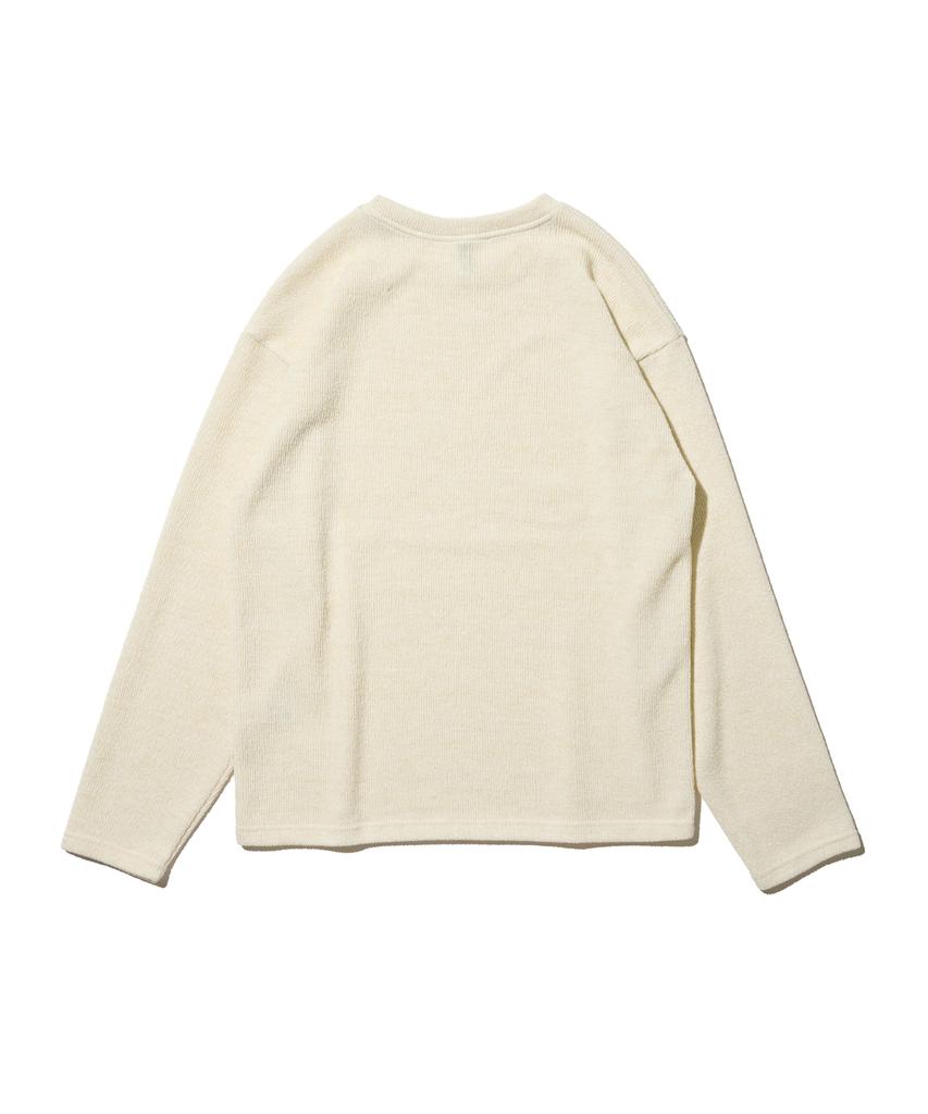 OTHERFITS Over Crew Neck Long Sleeve Knit (Ivory)