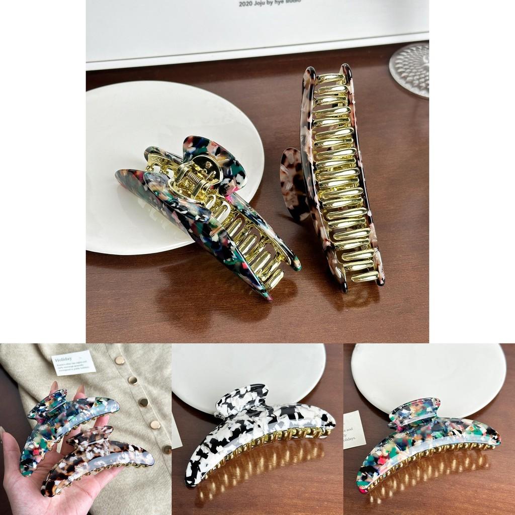 Unique Large Moon Hair Claw Clips With High-end Acetate Material For Women