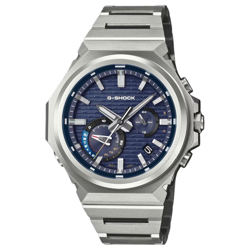 Casio Serie GST-B1000 200 metros impermeable temporizador cronómetro solar Cuarzo Correa de Acero reloj para hombre esfera azul GST-B1000D-2AJF
