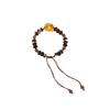 New Chinese Ancient Amber Color Bracelet for Women Ethnic Woven Handmade Rope Chain Beaded Retro Bracelets Gift