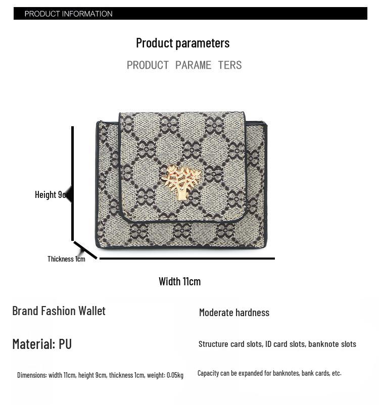 Damen Ultra-dünner Koreanischer Stil Kartenhalter - Leichte Tasche mit Buchstabenprint für Ausweis & Kreditkarten